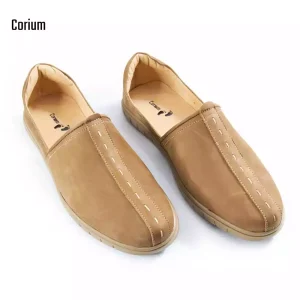 Corium Men's Nubuck Leather Casual Loafers (CRM 78)