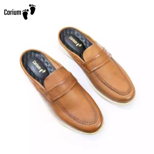 Corium Men’s Genuine leather half-loafers (CRM 91)