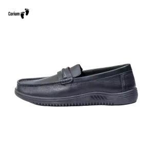 Corium Men's Soft Leather Moccasin Loafer (CRM 69)