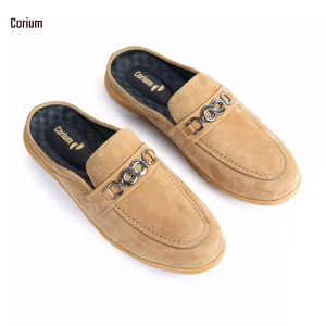 Corium Men’s Nubuck leather Half-Loafers (CRM 85)