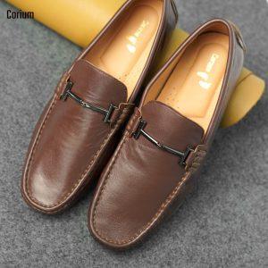 Corium Men’s Genuine Leather Moccasin Loafers (CRM 66)