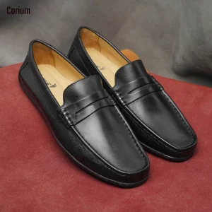 Corium Men’s Classic Leather Moccasin Loafers (CRM 03)