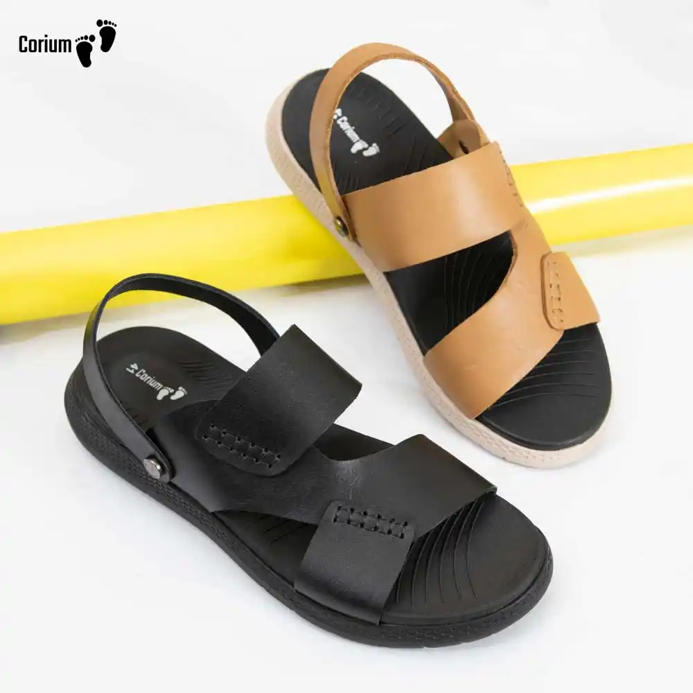 Corium Men’s Back Belt Slip-On Sandal (CRM 142)